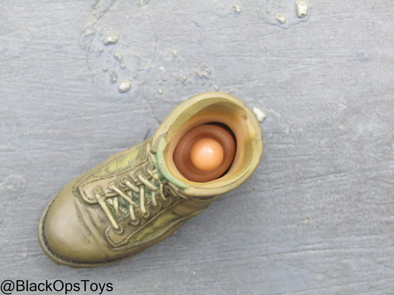 Load image into Gallery viewer, US Army Joe Brennan - Weathered Brown Combat Boot w/Feet
