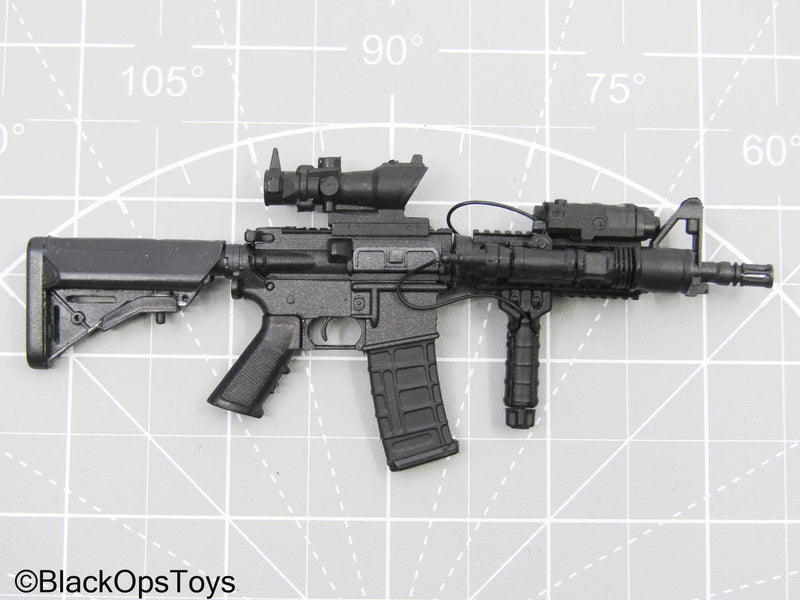 Load image into Gallery viewer, Black M4 Carbine Assault Rifle w/Weapon Attachments
