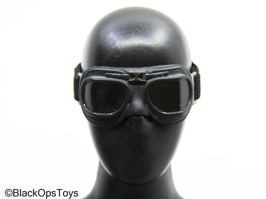 Black Aviator Goggles