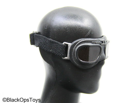 Black Aviator Goggles