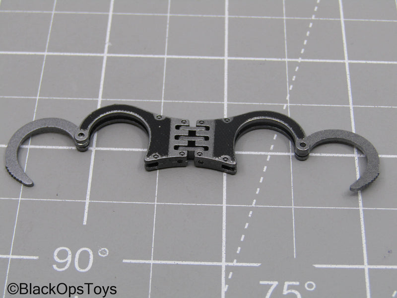 Load image into Gallery viewer, Black Hinged Handcuffs (Hot Toys)
