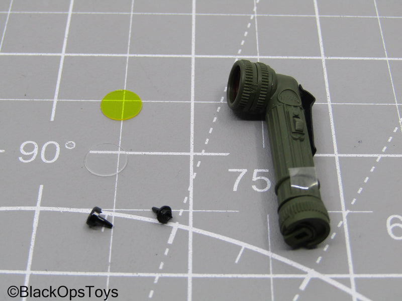 Load image into Gallery viewer, Working OD Green "Moonbeam" Angle Head Flashlight W/Lenses (DiD)
