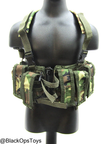 The Hunt For UBL - Woodland Camo Chest Rig w/Mags (x3)