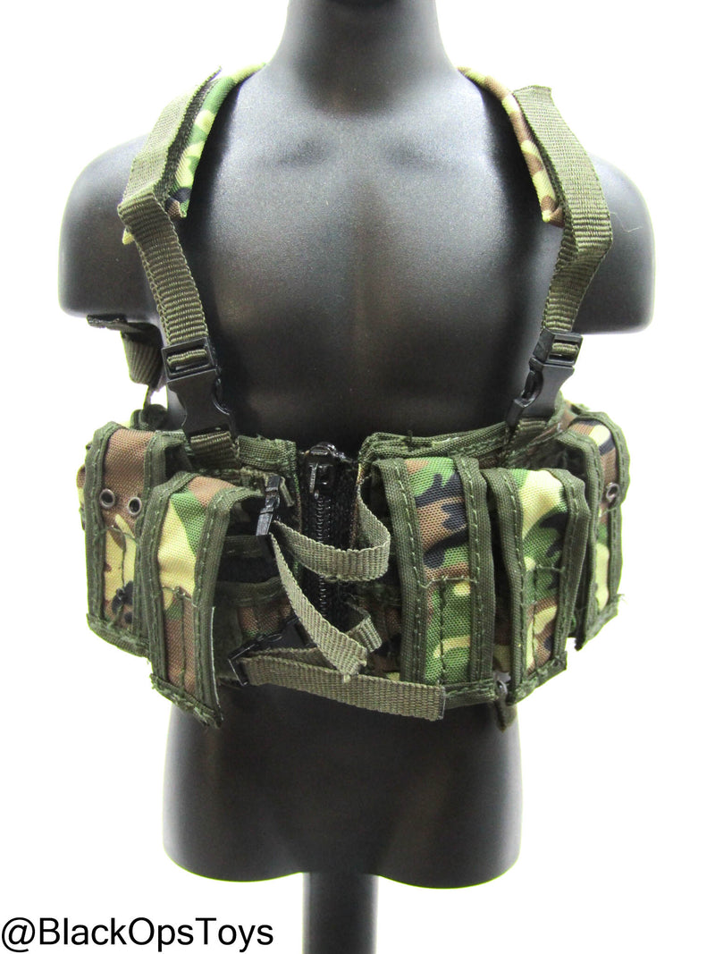 Load image into Gallery viewer, The Hunt For UBL - Woodland Camo Chest Rig w/Mags (x3)
