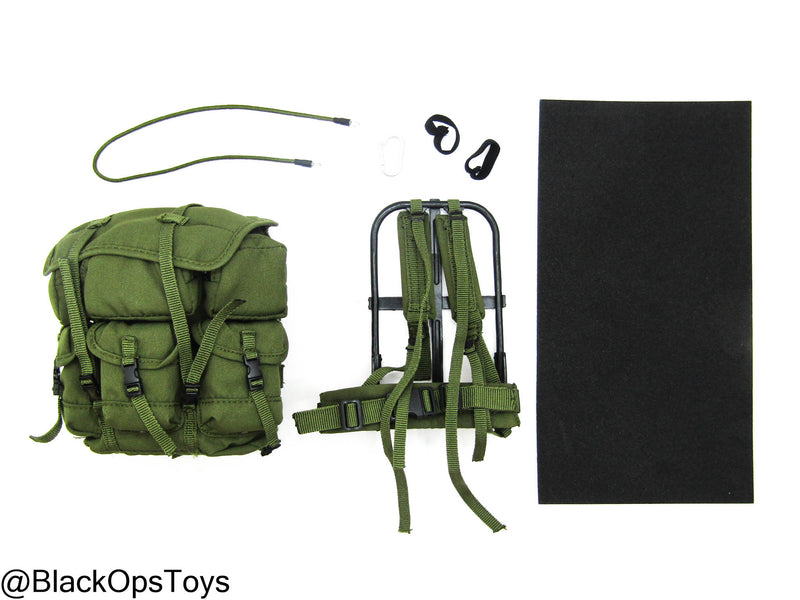 Load image into Gallery viewer, The Hunt For UBL - OD Green Alice Pack w/Metal Frame &amp; Bedroll

