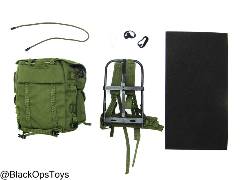 Load image into Gallery viewer, The Hunt For UBL - OD Green Alice Pack w/Metal Frame &amp; Bedroll
