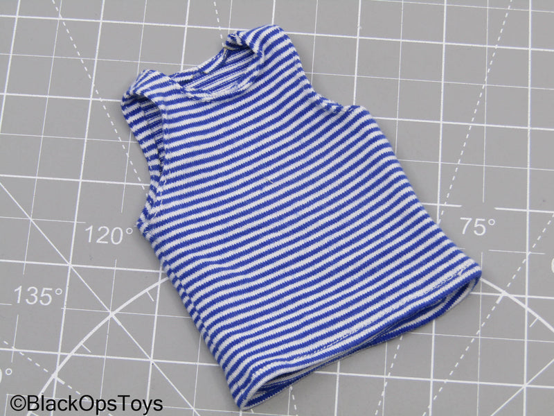 Load image into Gallery viewer, Blue &amp; White Tank Top Sleeveless Shirt (DAM Toys)
