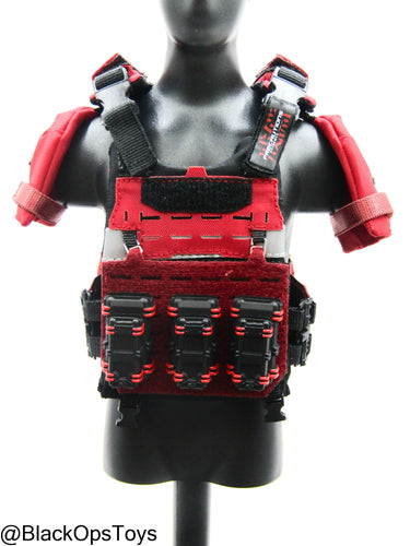 Zombie Hunter - Red MOLLE Plate Carrier w/Light Up Feature