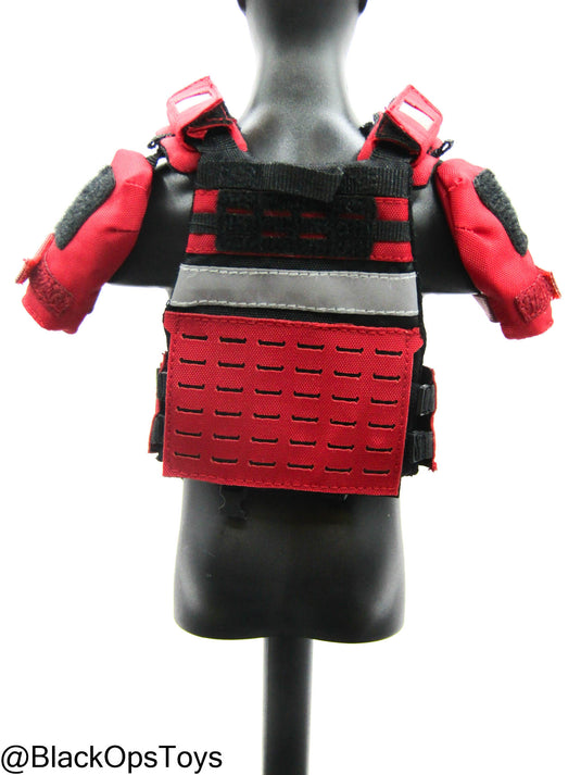 Zombie Hunter - Red MOLLE Plate Carrier w/Light Up Feature