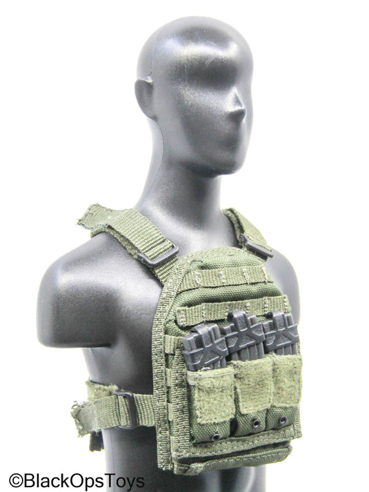 OD Green PMC Plate Carrier w/5.56 Mag Lot (Playhouse)