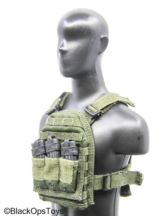 OD Green PMC Plate Carrier w/5.56 Mag Lot (Playhouse)