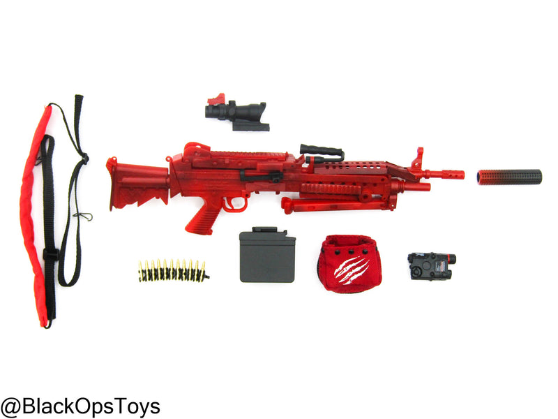 Load image into Gallery viewer, Zombie Hunter - Red M249 Light Machine Gun (LMG)
