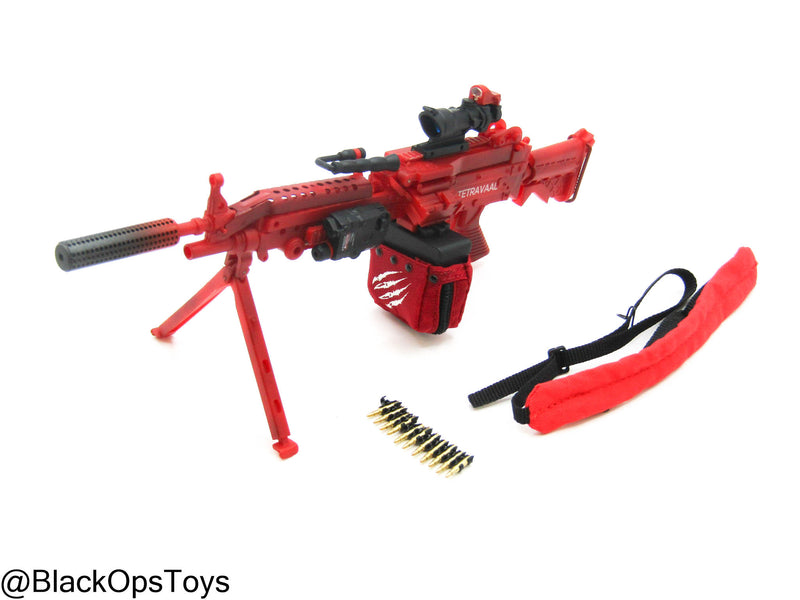 Load image into Gallery viewer, Zombie Hunter - Red M249 Light Machine Gun (LMG)
