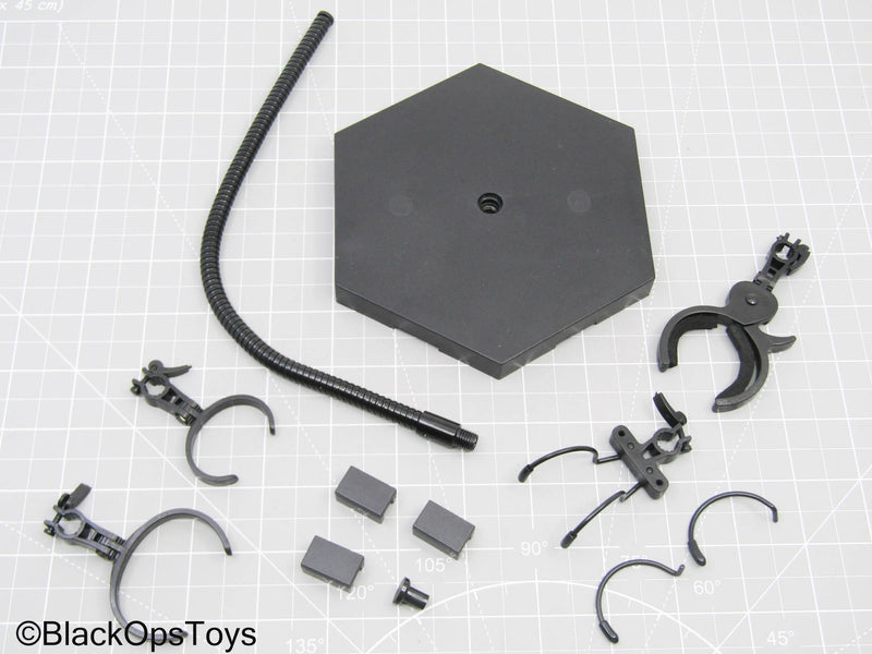 Load image into Gallery viewer, Black Hexagonal Dynamic Figure Stand
