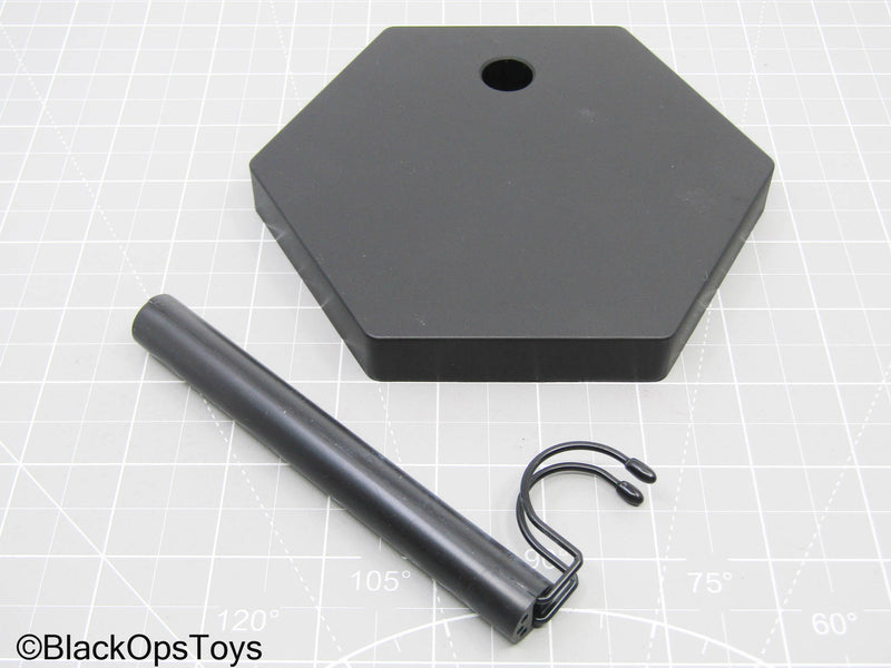 Load image into Gallery viewer, Black Hexagonal Base Figure Stand
