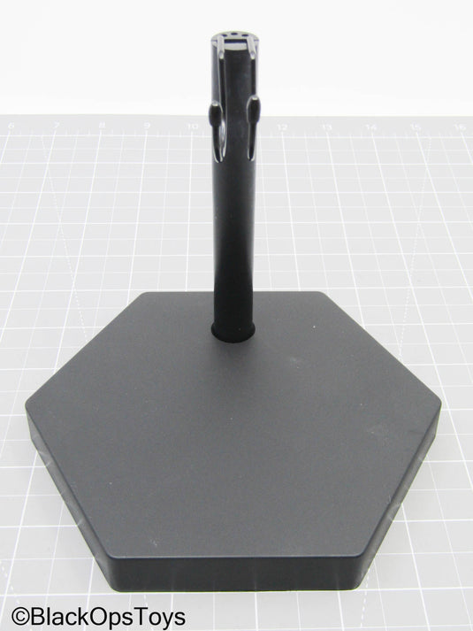 Black Hexagonal Base Figure Stand