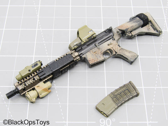 Tan MK18 Mod Carbine Rifle w/Weapon Attachment