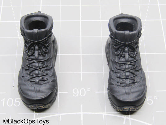 Black Combat Boots (Peg Type) (DAM Toys)