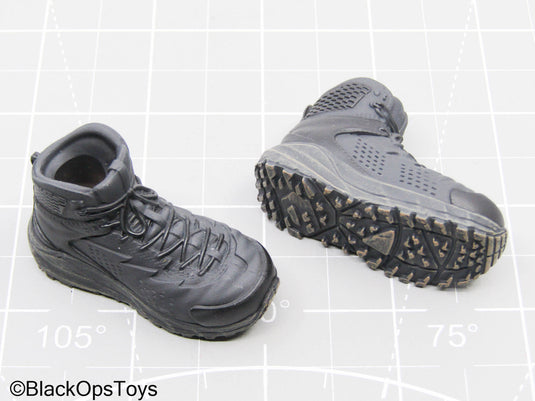 Black Combat Boots (Peg Type) (DAM Toys)