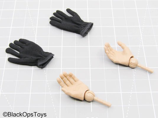 Hand Set w/Pegs & Black Gloves (Soldier Story)