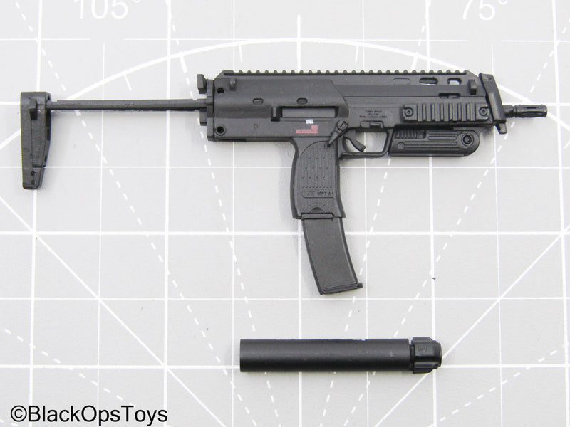Load image into Gallery viewer, Black H&amp;K MP7 SMG w/Suppressor
