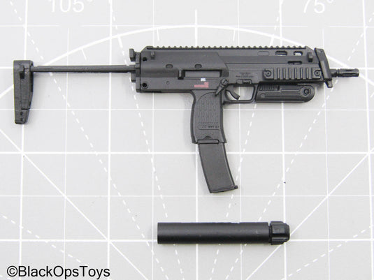 Black H&K MP7 SMG w/Suppressor