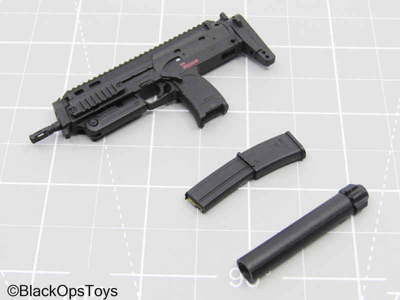 Load image into Gallery viewer, Black H&amp;K MP7 SMG w/Suppressor
