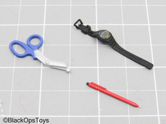 Black Watch w/Blue EMT Utility Shears & Red Pen