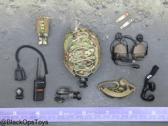 Russian FSB Alpha Sniper - Multicam Helmet w/NVG & Communications Set