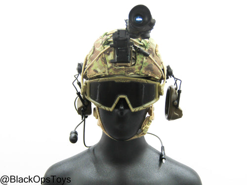 Russian FSB Alpha Sniper - Multicam Helmet w/NVG & Communications Set