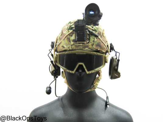 Russian FSB Alpha Sniper - Multicam Helmet w/NVG & Communications Set