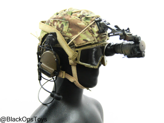 Russian FSB Alpha Sniper - Multicam Helmet w/NVG & Communications Set