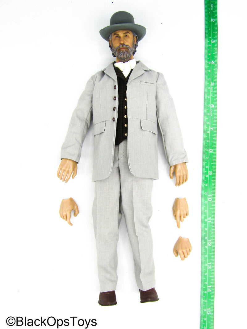 Load image into Gallery viewer, Dr Cowboy - Male Dressed Body w/Head Sculpt, Stand, &amp; Pocket Watch
