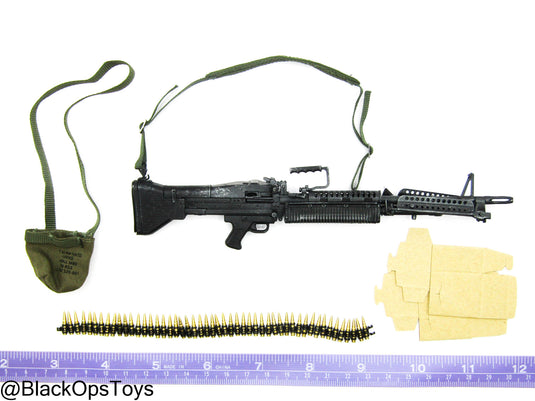 Missing In Action - Metal M60 Light Machine Gun (LMG) w/Ammo Belt