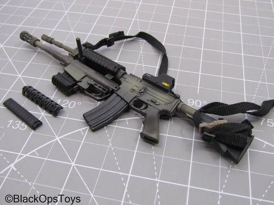 Camo M4 w/Master Key Shotgun Attachment & Accessories