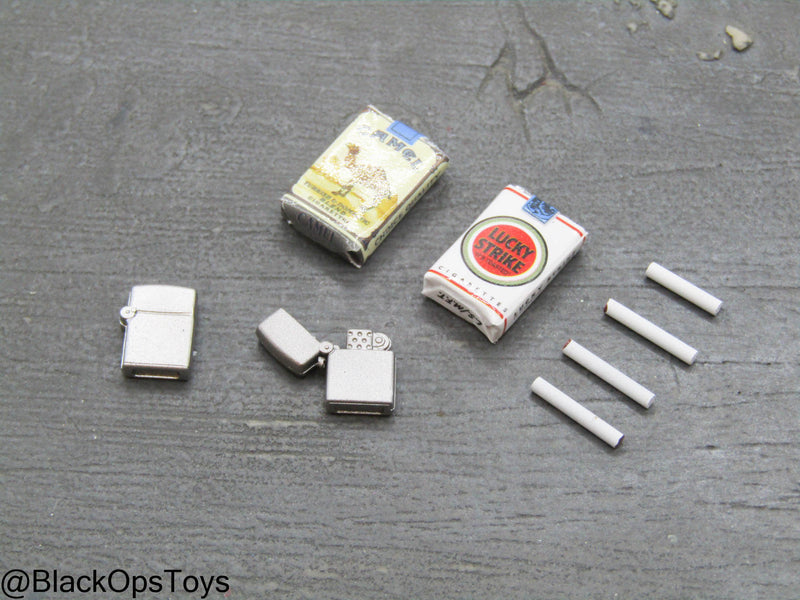 Load image into Gallery viewer, Missing In Action - Cigarettes, Cigarette Packs, &amp; Lighter Set
