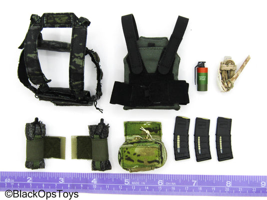 Veteran Tactical Instructor Z - Body Armor w/Black Multicam Chest Rig Set