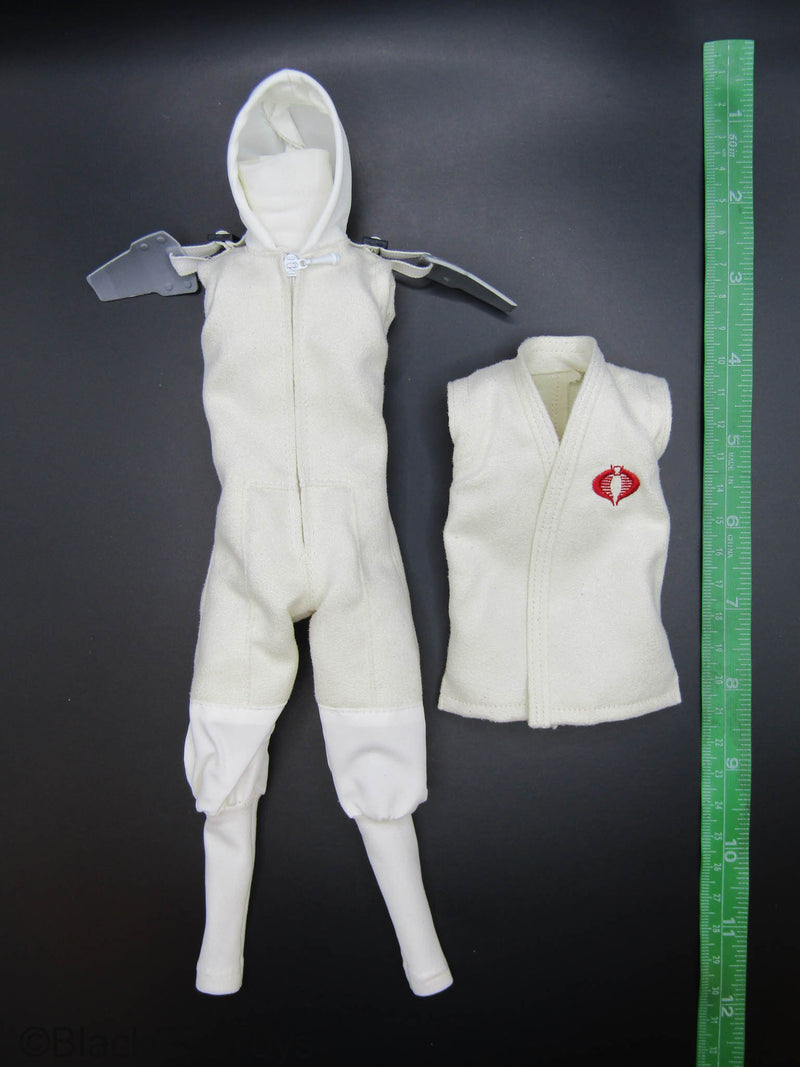 Load image into Gallery viewer, COBRA - Storm Shadow - White Ninja Uniform w/Hood &amp; Vest
