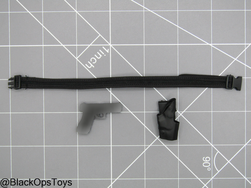Load image into Gallery viewer, Metropolitan Police Katie - Black 9mm Pistol w/Belt &amp; Holster
