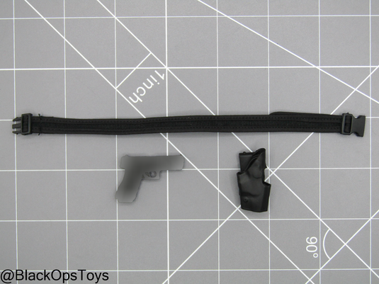 Metropolitan Police Katie - Black 9mm Pistol w/Belt & Holster