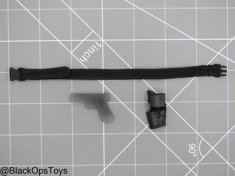 Load image into Gallery viewer, Metropolitan Police Katie - Black 9mm Pistol w/Belt &amp; Holster
