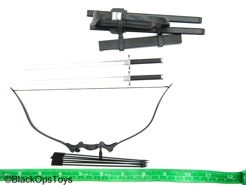 Load image into Gallery viewer, Storm Shadow - Bow w/Arrows, Katanas &amp; Cross Body Quiver/Sheath
