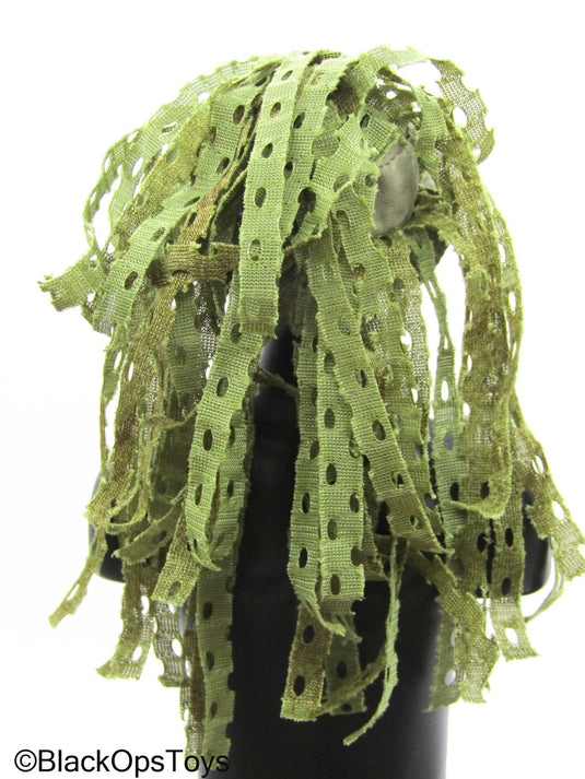 Green Boonie Hat w/Ghillie Material