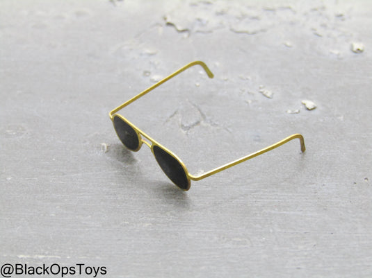 The Ace - Maverick - Metal Gold Like Aviator Sunglasses