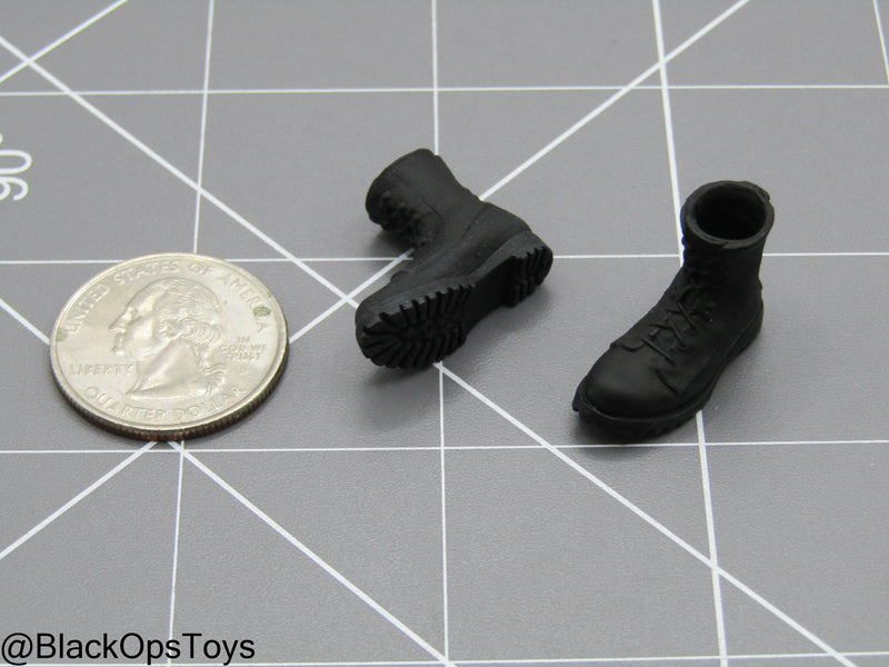 Load image into Gallery viewer, 1/12 Black Combat Boots (Peg Type)
