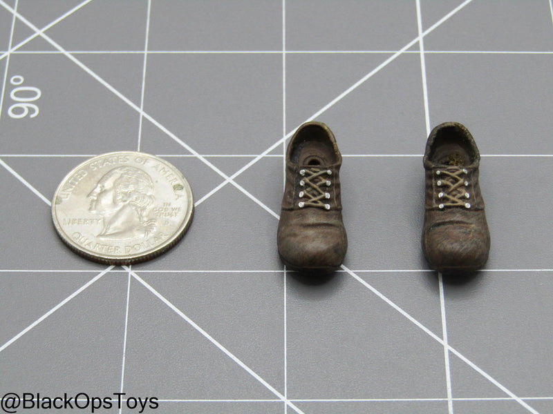 Load image into Gallery viewer, 1/12 Brown Shoes (Peg Type)
