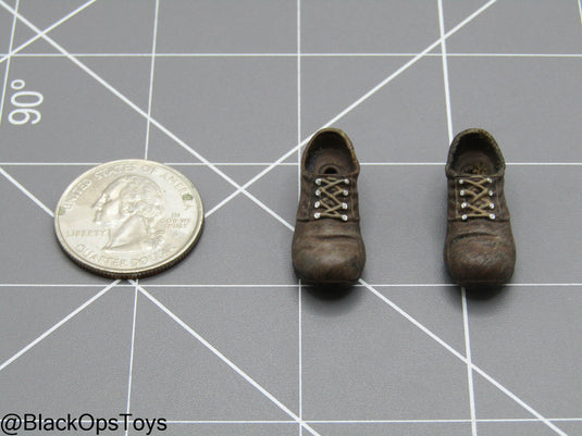 1/12 Brown Shoes (Peg Type)