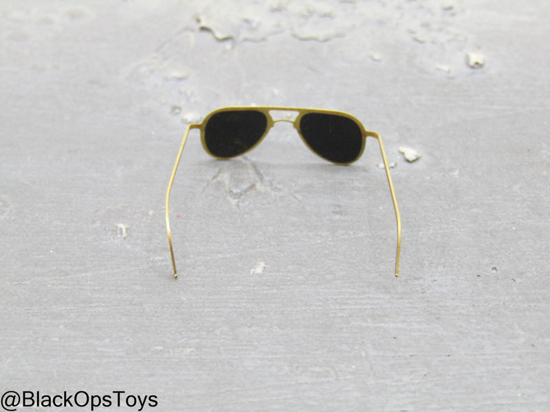 Load image into Gallery viewer, The Ace - Maverick - Metal Gold Like Aviator Sunglasses
