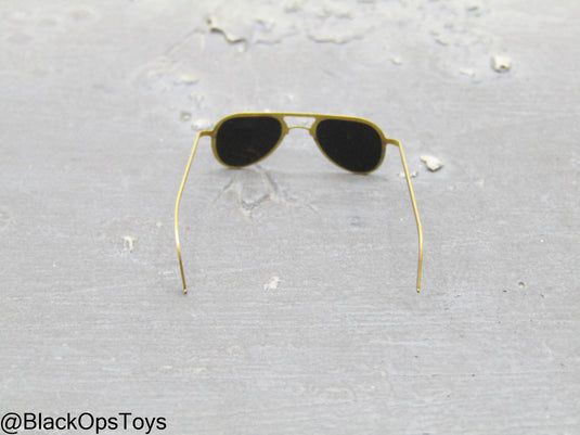 The Ace - Maverick - Metal Gold Like Aviator Sunglasses