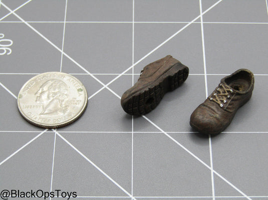 1/12 Brown Shoes (Peg Type)